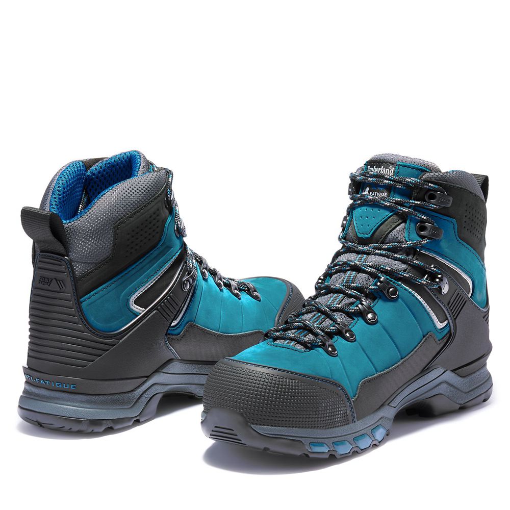 Bocanci De Muncă Timberland Barbati Albastri/Negrii - Pro® Hypercharge Trd Waterproof Composite-Toe